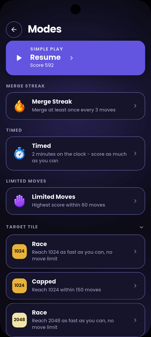 Gravity Shift mode picker
